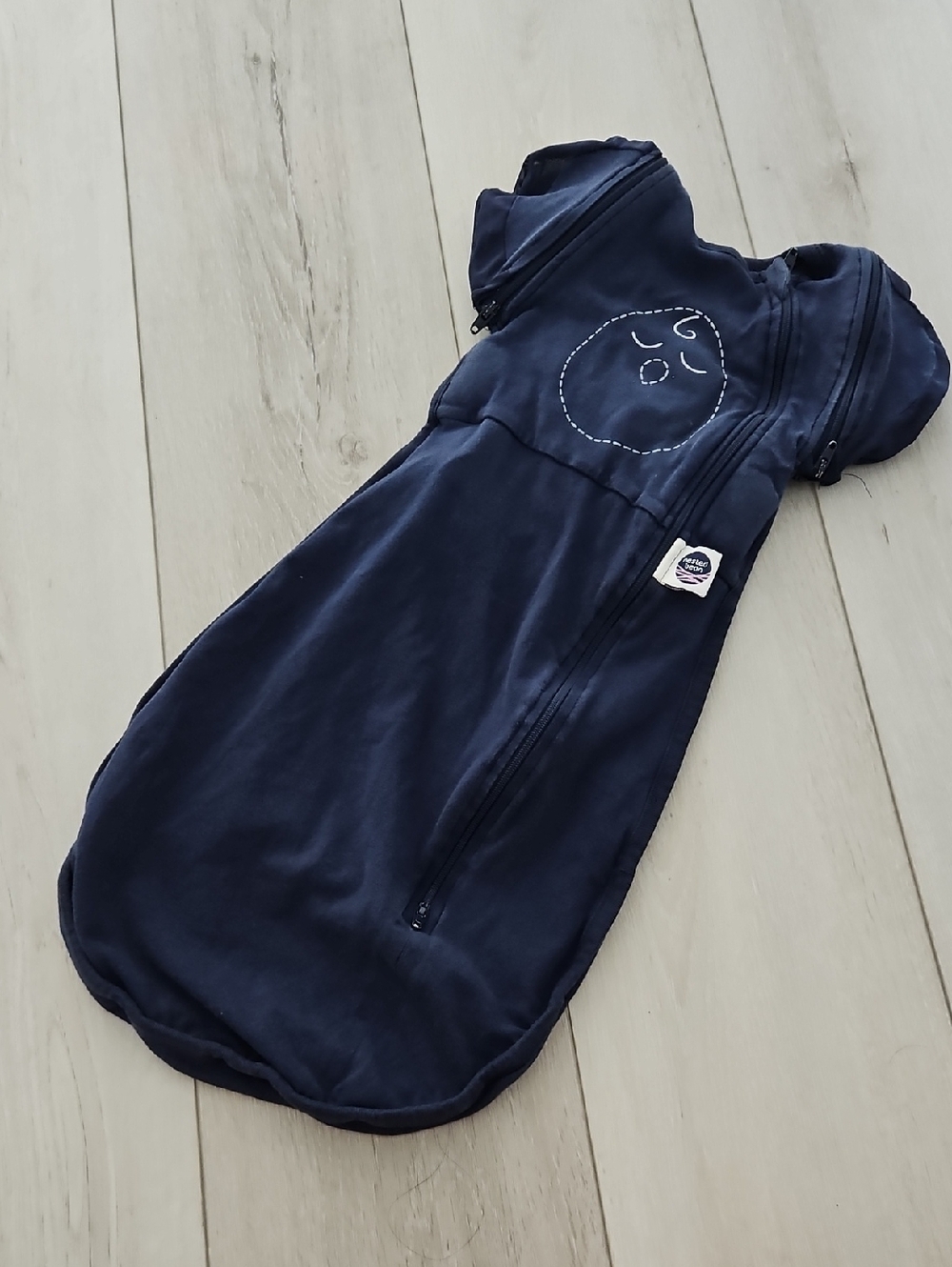 Nested Bean Navy Sleep Sack Swaddle, Small, 3-6 Months, 13-18.5lbs